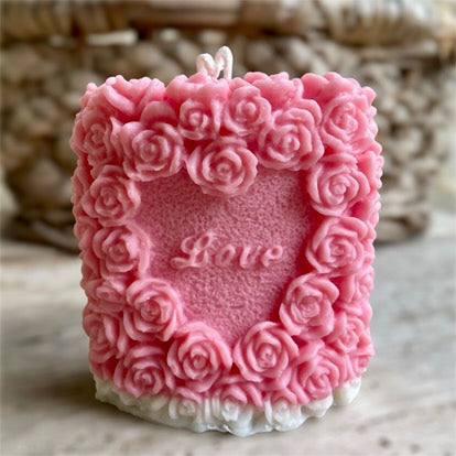 Bougie "Ma belle rose"