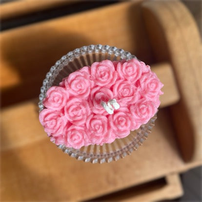 Bougie "Ma belle rose"