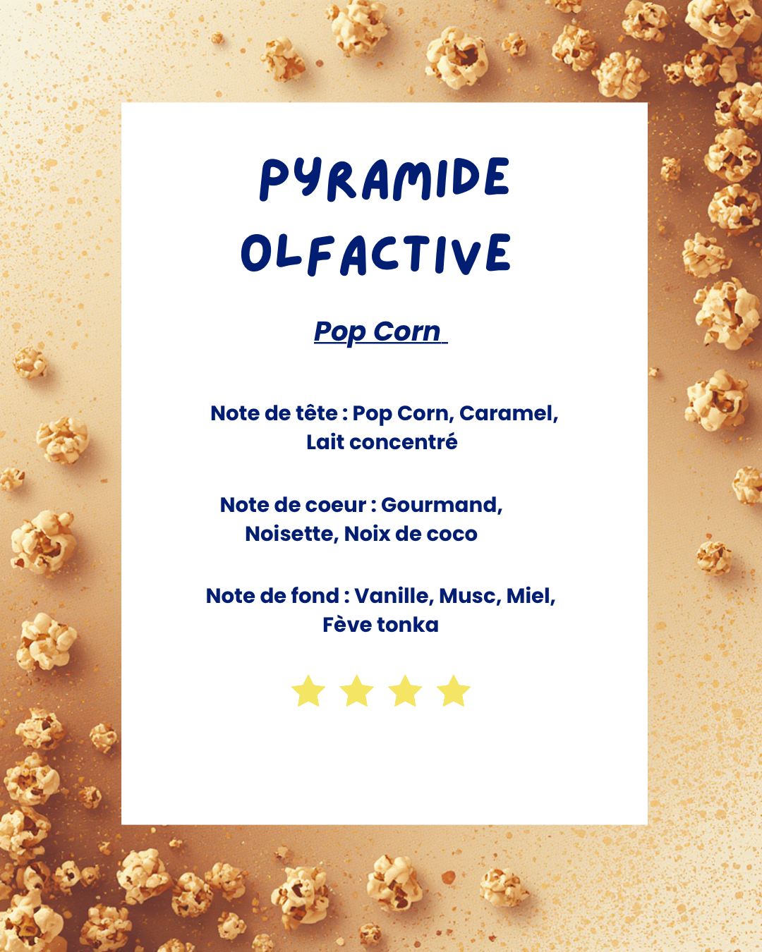 Bougie gourmande Pop Corn