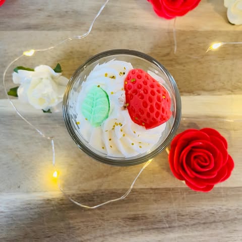 Mini bougie "Fraise des bois"