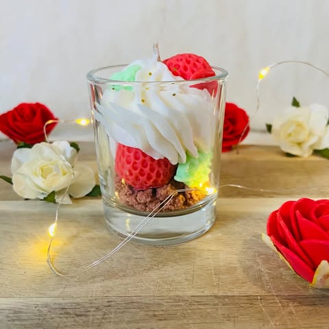 Mini bougie "Fraise des bois"